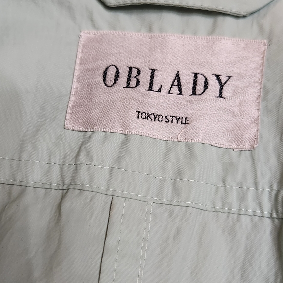 Vintage Trench Coat Leaf Green - Picture 9 of 11